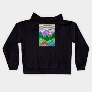 Bob Ross Inspired Trippy Scene Kids Hoodie